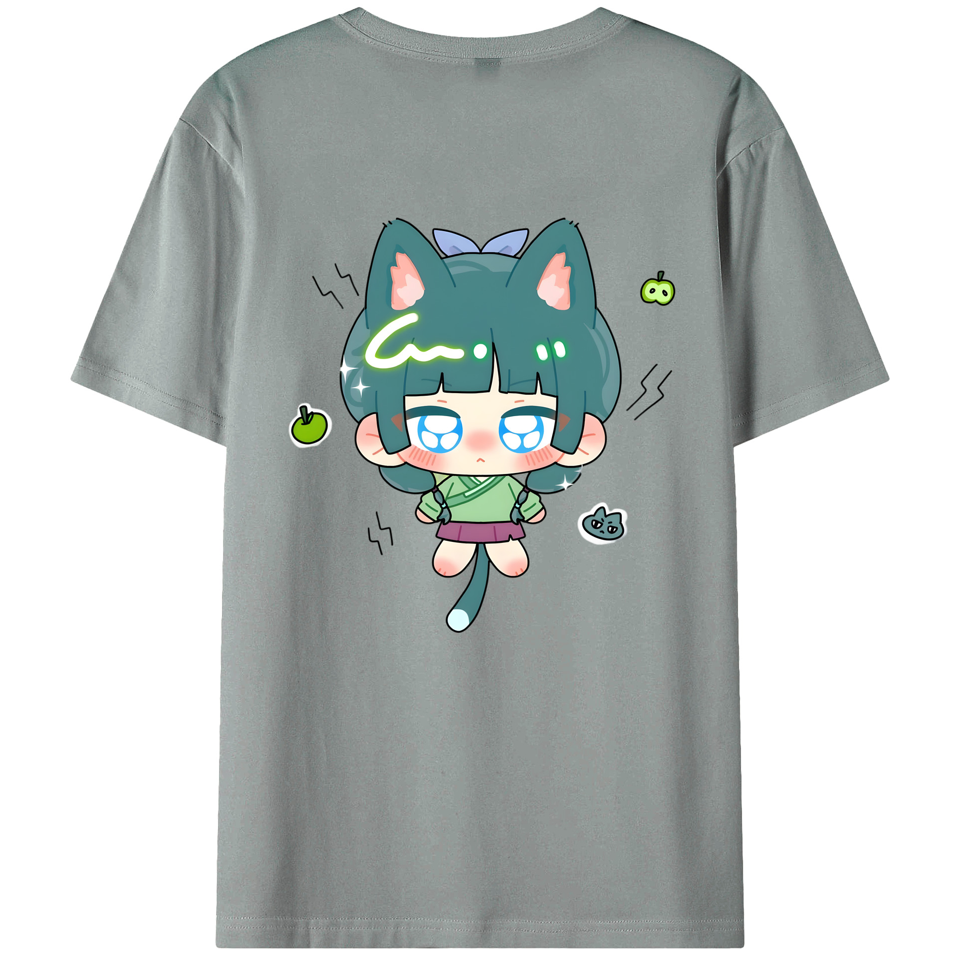 （画像用） 薬屋のひとりごと The Apothecary Diaries 綿100％ メンズ半袖Tシャツ（バックプリント） 通気性